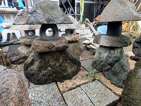 鳥海石 山燈籠－ 燈籠 西山造園石材