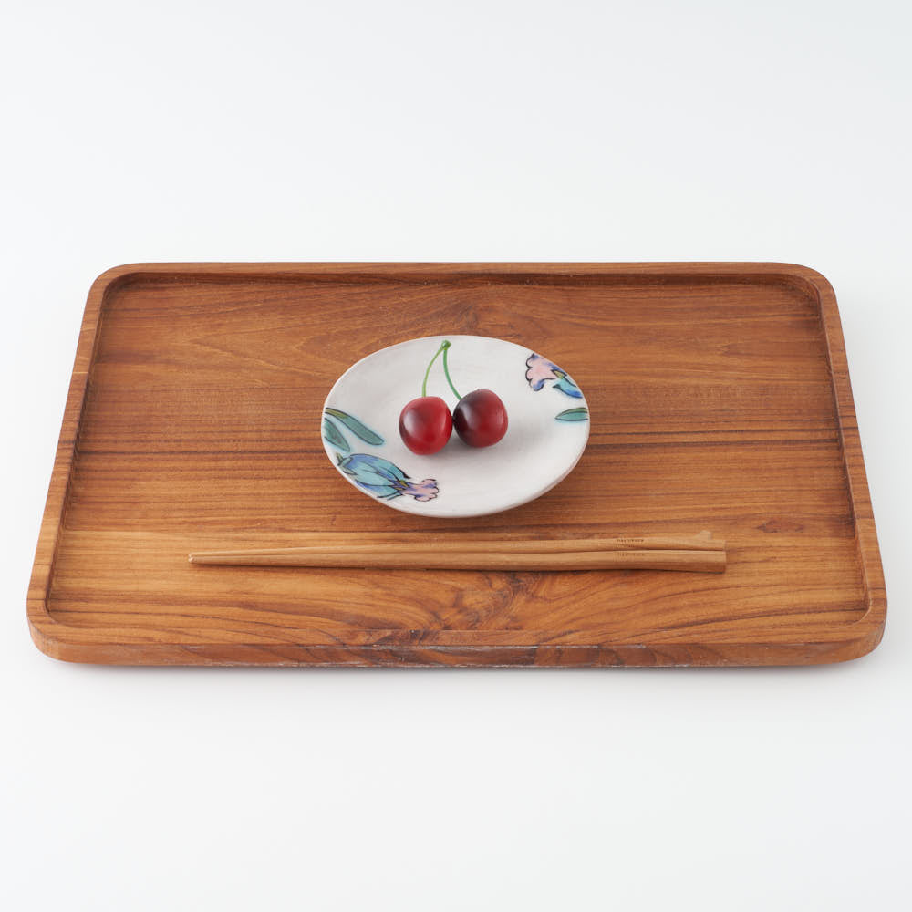 うつつ窯 作家 稲積佳谷 彼の日の青香 小皿 白 ¥3,080 大人の焼き物