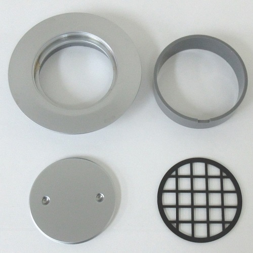 ミヤコ株式会社 / ツバ付掃除口 つや消しメッキ