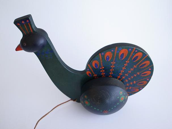 Breitschwerdt Peacock Pull Toy ブライトシュベルツ ピーコック