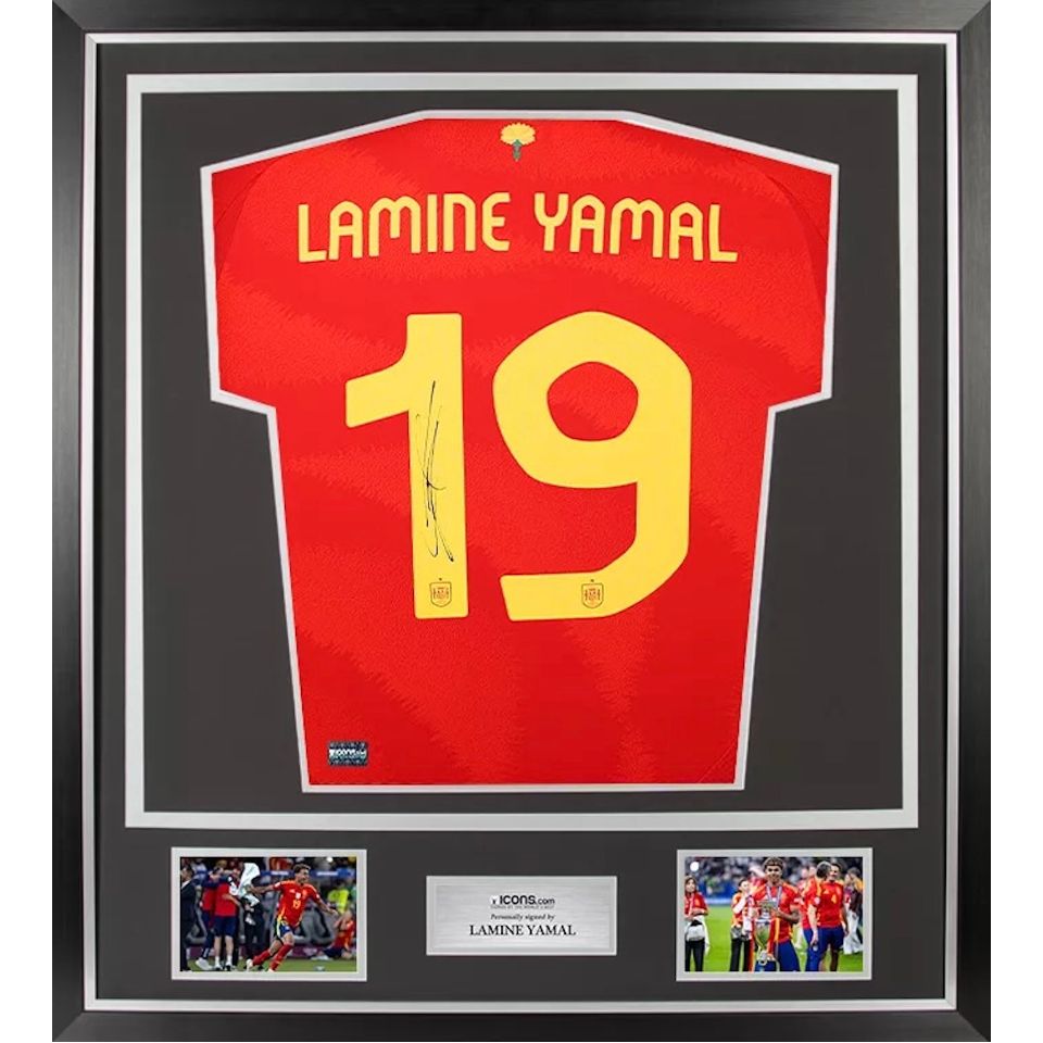 ラミン・ヤマル【直筆サイン入り】2024-25 スペイン代表ユニフォーム