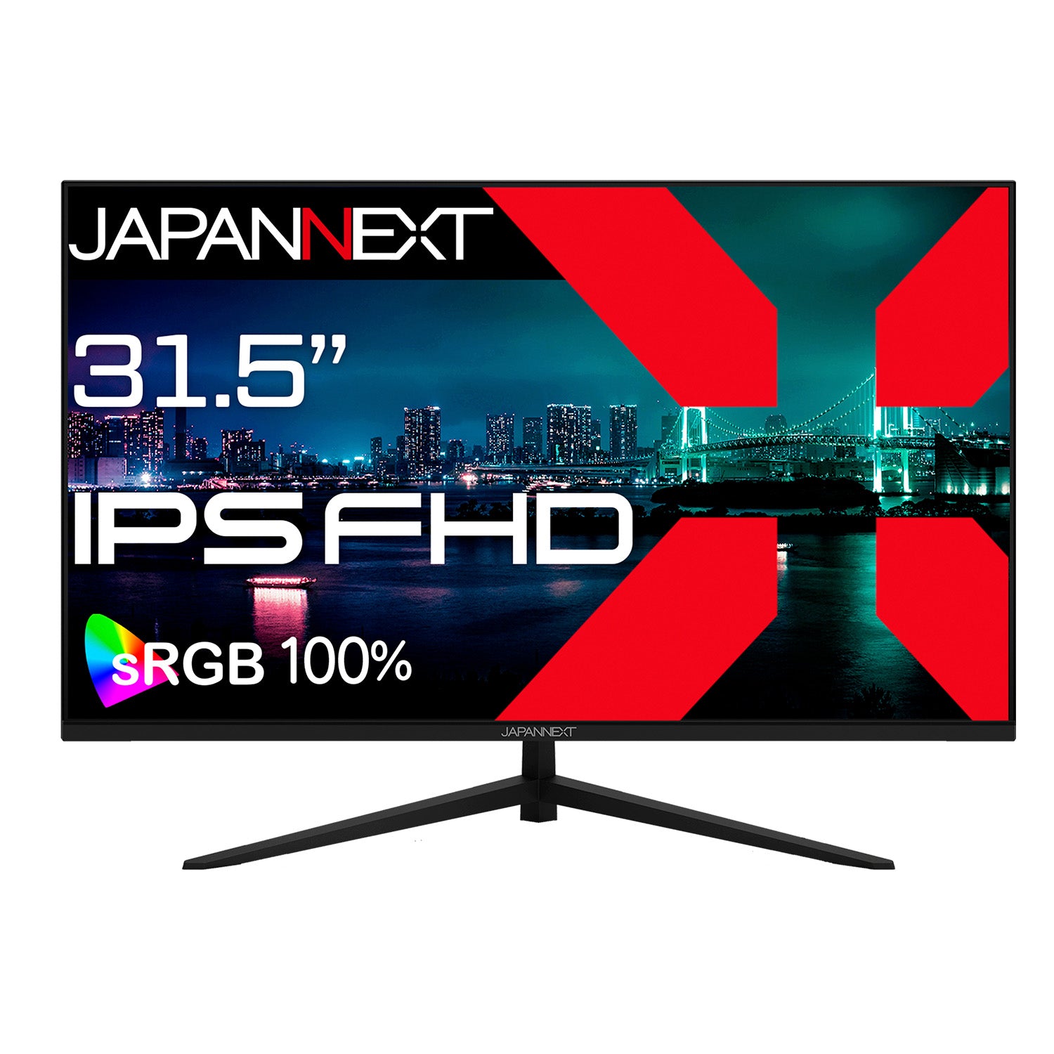 JAPANNEXT 31.5インチ IPSパネル搭載 フルHD(1920x1080)解像度 液晶