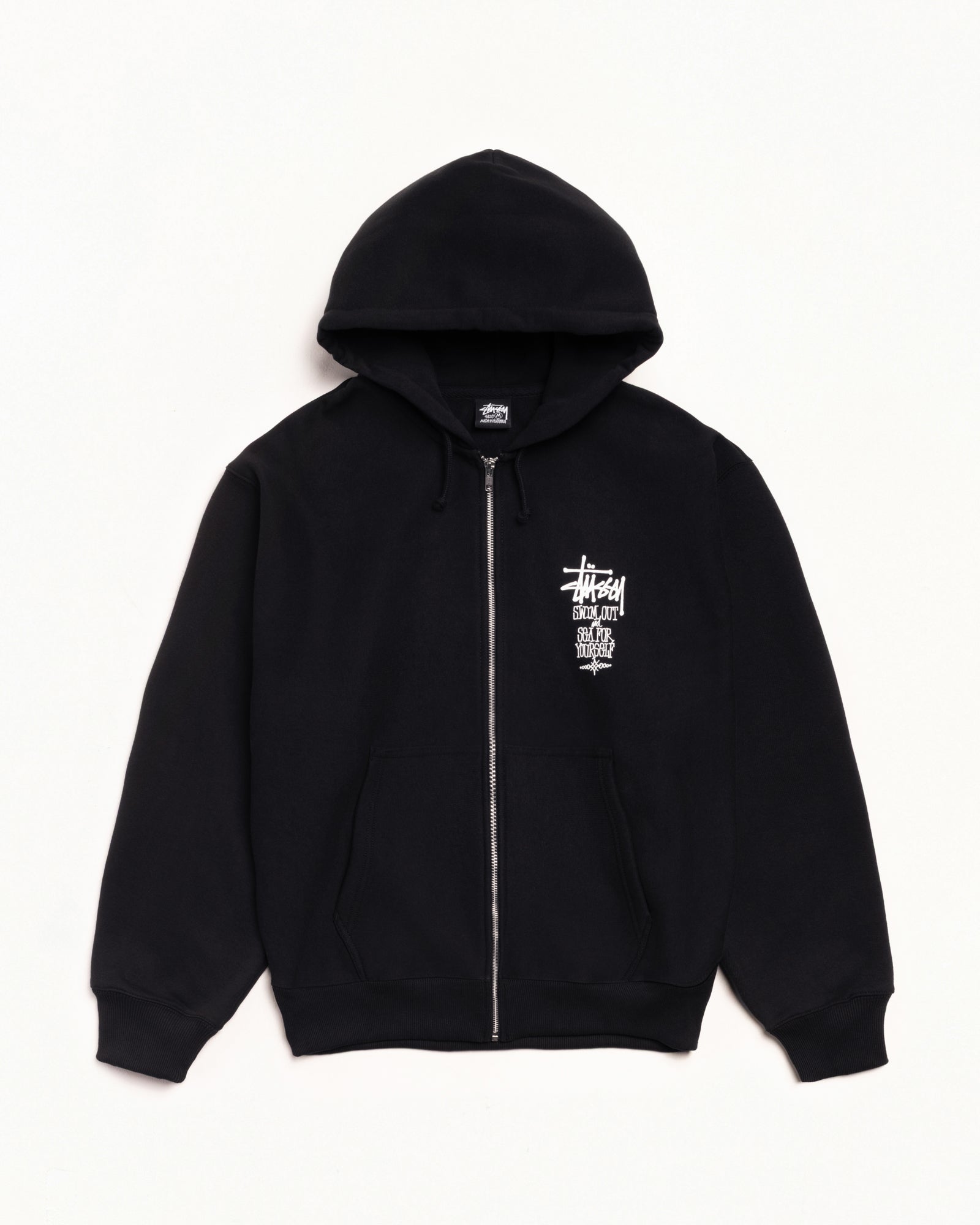 Swim Out Zip Hoodie – Black | Sweats | Stüssy Japan