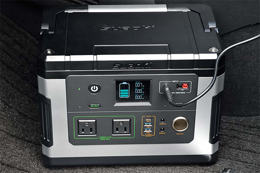 suaoki G500 レビュー】ソーラー充電の性能が高く50Hzと60Hzが切り替え