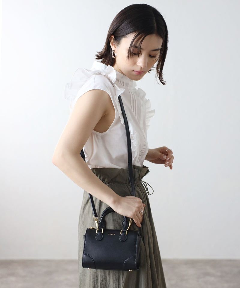 本革2WAYミニボストン ショルダーバッグ – LOEKA