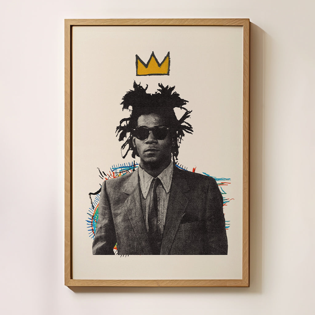 Jean-Michel Basquiat poster Midcentury Modern Art – Sandgrain Studio
