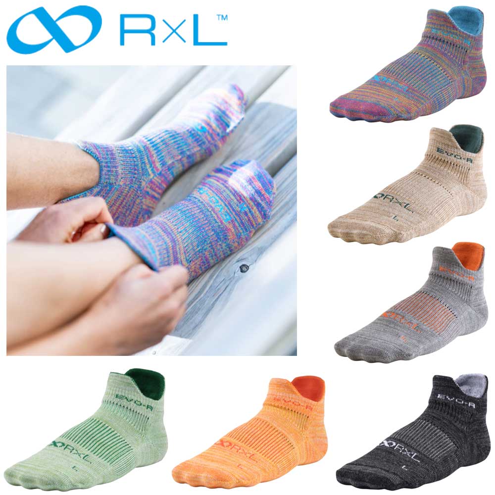 R×L SOCKS アールエルソックス EVO-F ランニングソックス(ラウンド