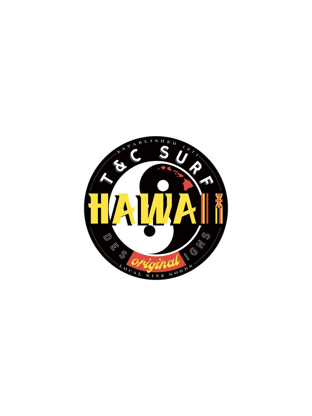 Hawaiiana Sticker – T&C Surf Designs
