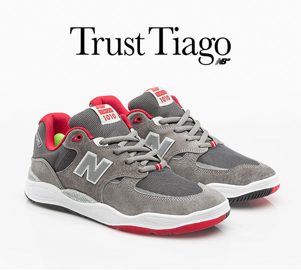 NEW BALANCE NUMERIC TIAGO LEMOS 1010 GREY/RED – The Drive