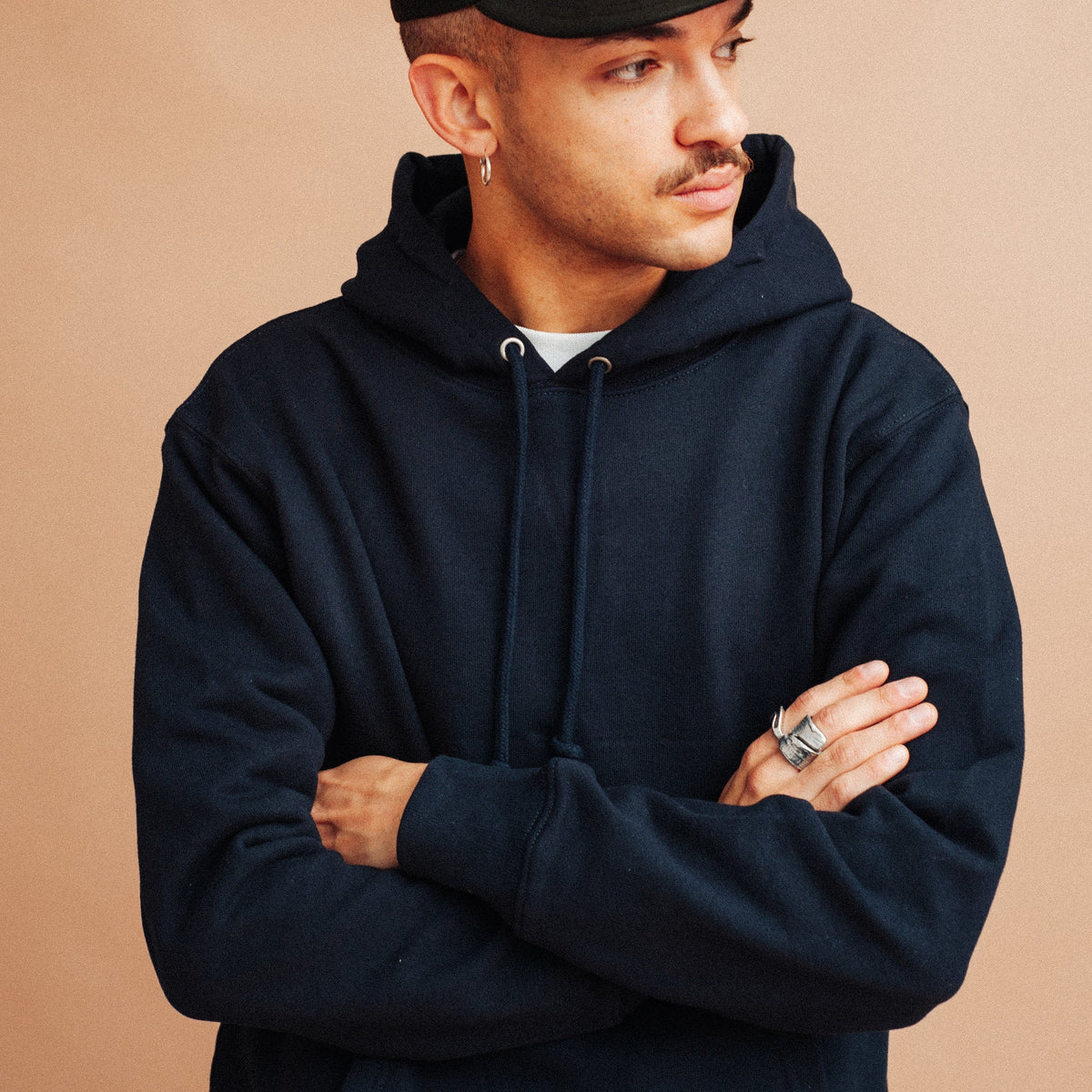 United Athle 12.7oz HEAVYWEIGHT OVERHEAD HOODIE - NAVY - The Great