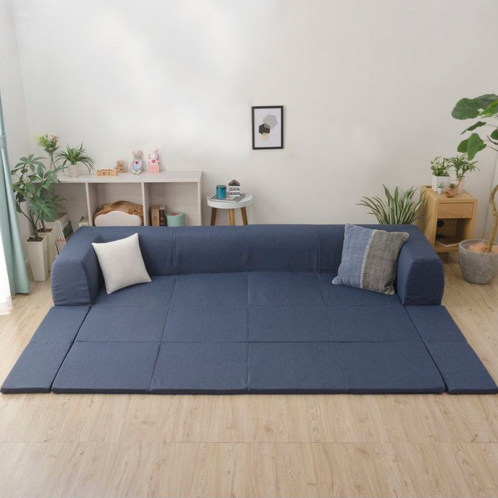 日本製 洗える2WAYフロアソファ/おしゃれなウォッシャブルカバー付国産