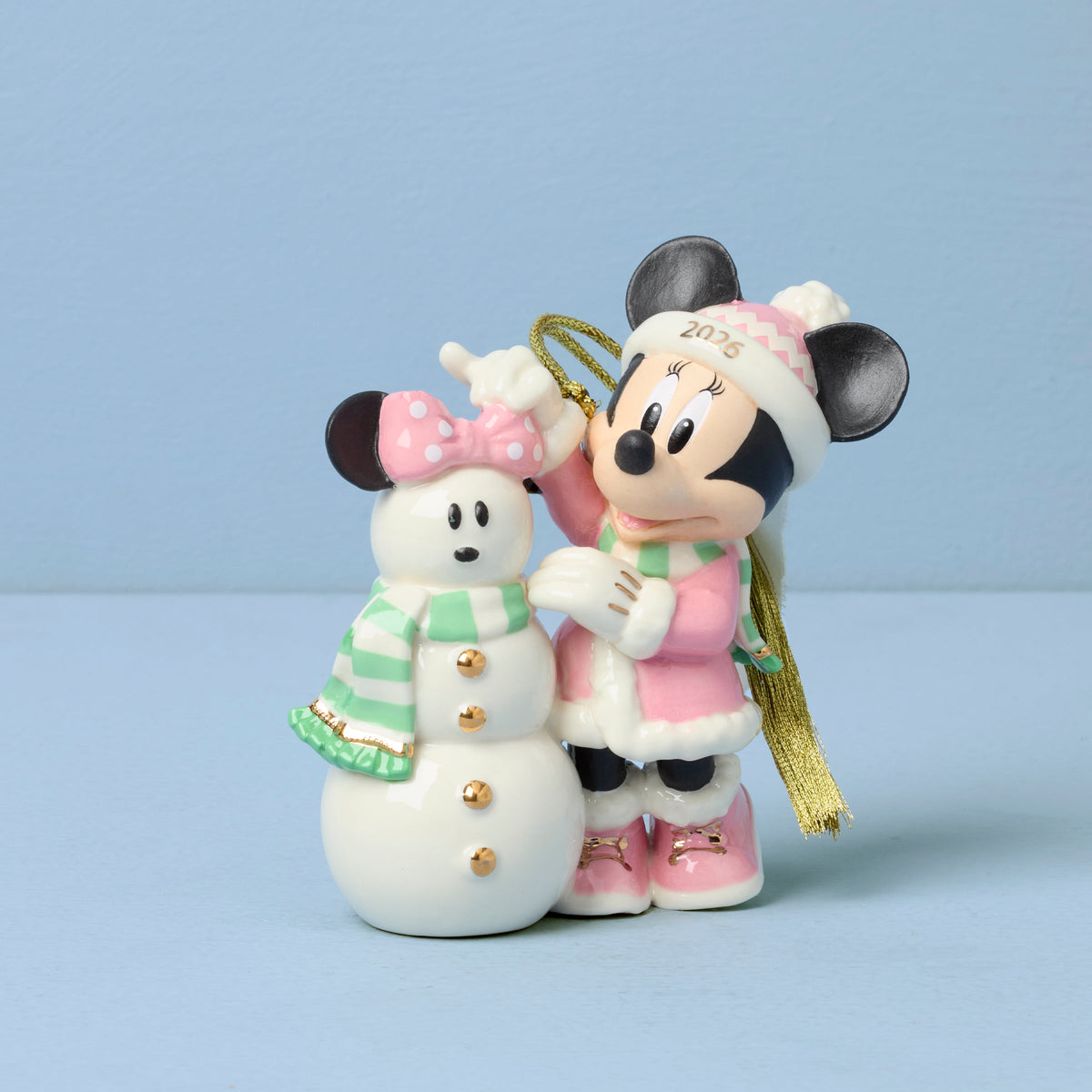 2026 Minnie Matching Snowman Ornament – Lenox Corporation