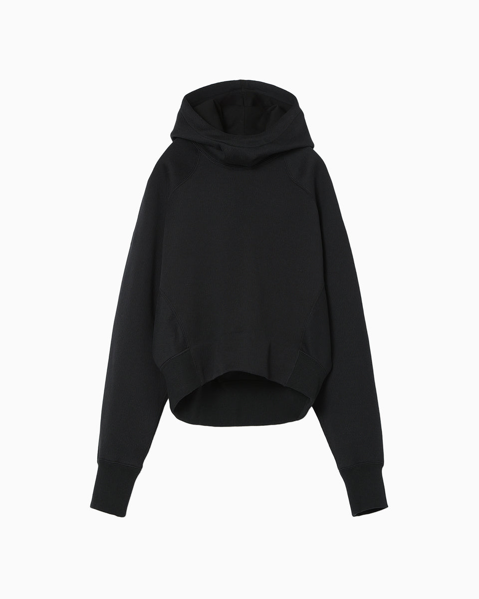 Double Face Jersey Relaxed Hoodie - black - Mame Kurogouchi