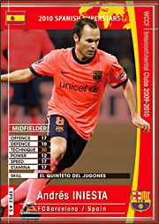 アンドレス・イニエスタ | WCCF カードデータ詳細