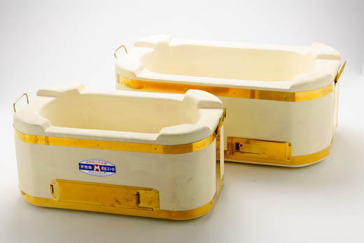 切出し 小判七輪 380*220*170 真鍮巻網付き 丸和工業 | 能登の七輪の里