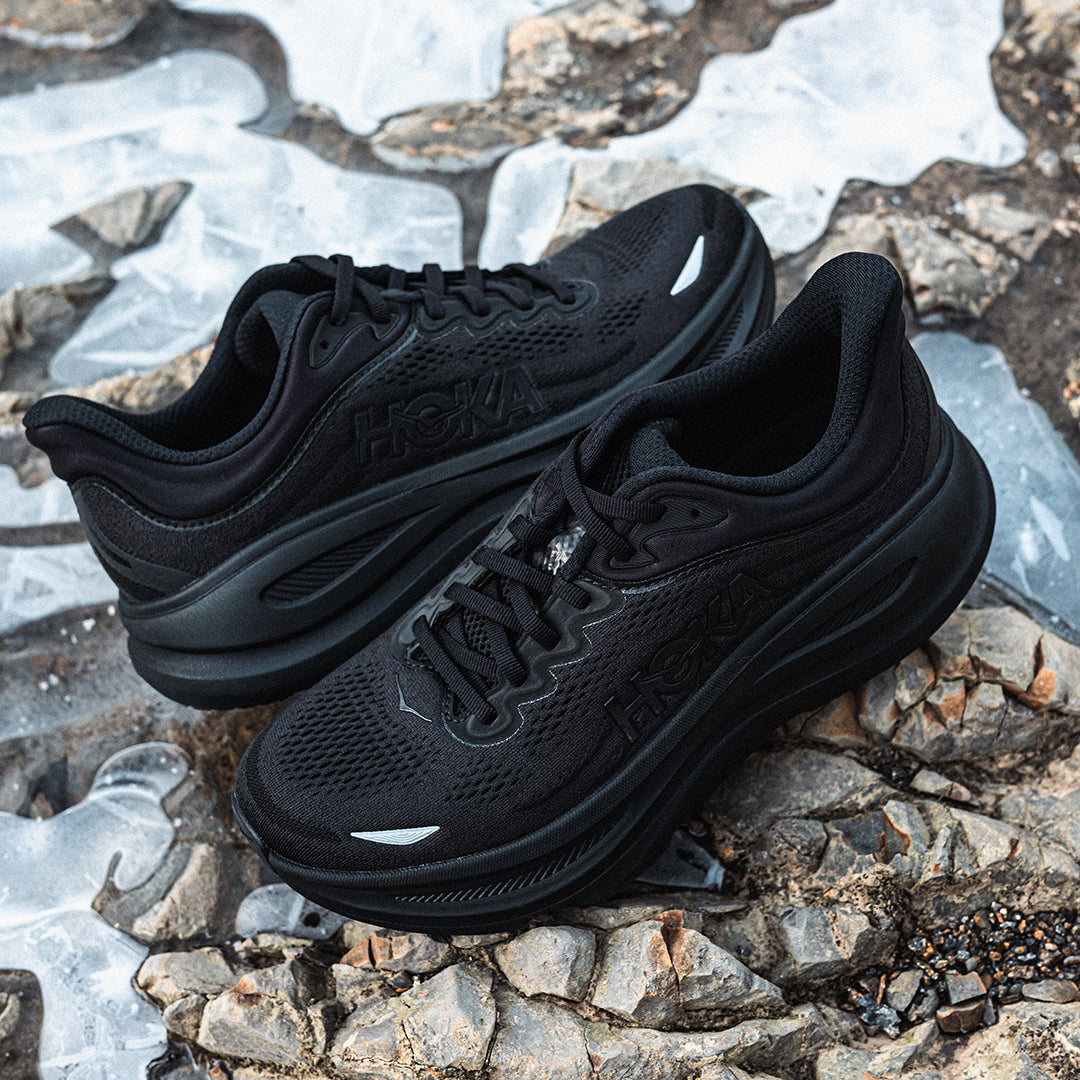 HOKA（ホカ）| MENS BONDI 9 / BLACK/BLACK | スノーボード・スケート
