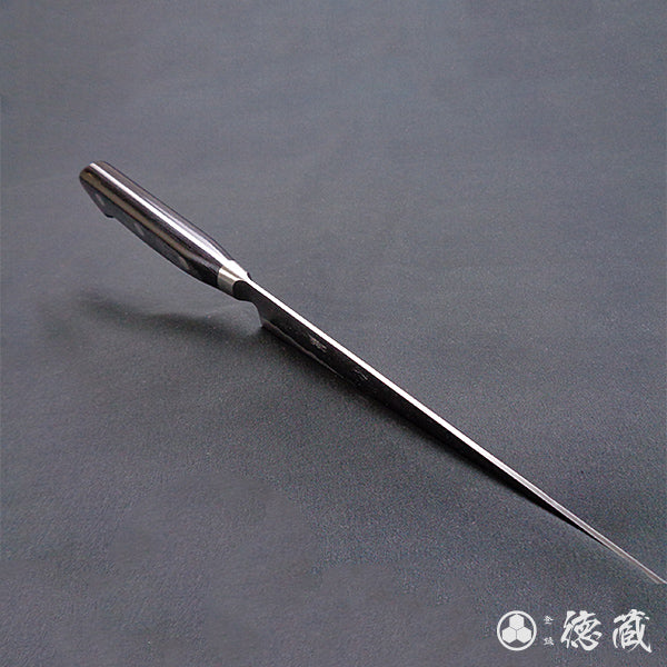 銀三 梨地仕上 筋引包丁 黒ハンドル – 徳蔵刃物 TOKUZO KNIVES