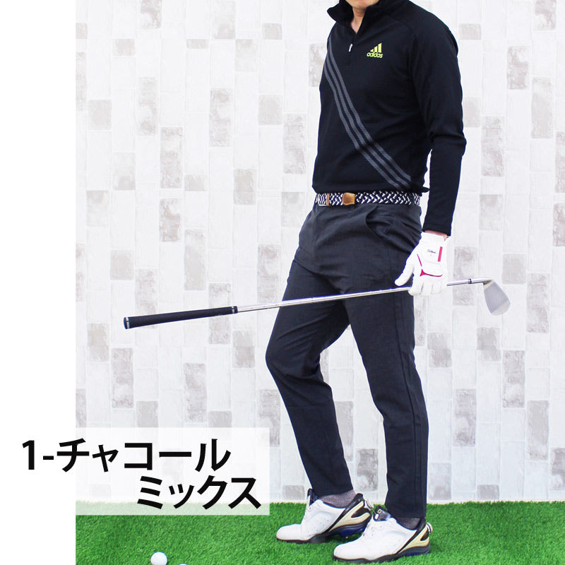 ゴルフウェア メンズ ゴルフパンツ 接触冷感 ストレッチ ウエストゴム