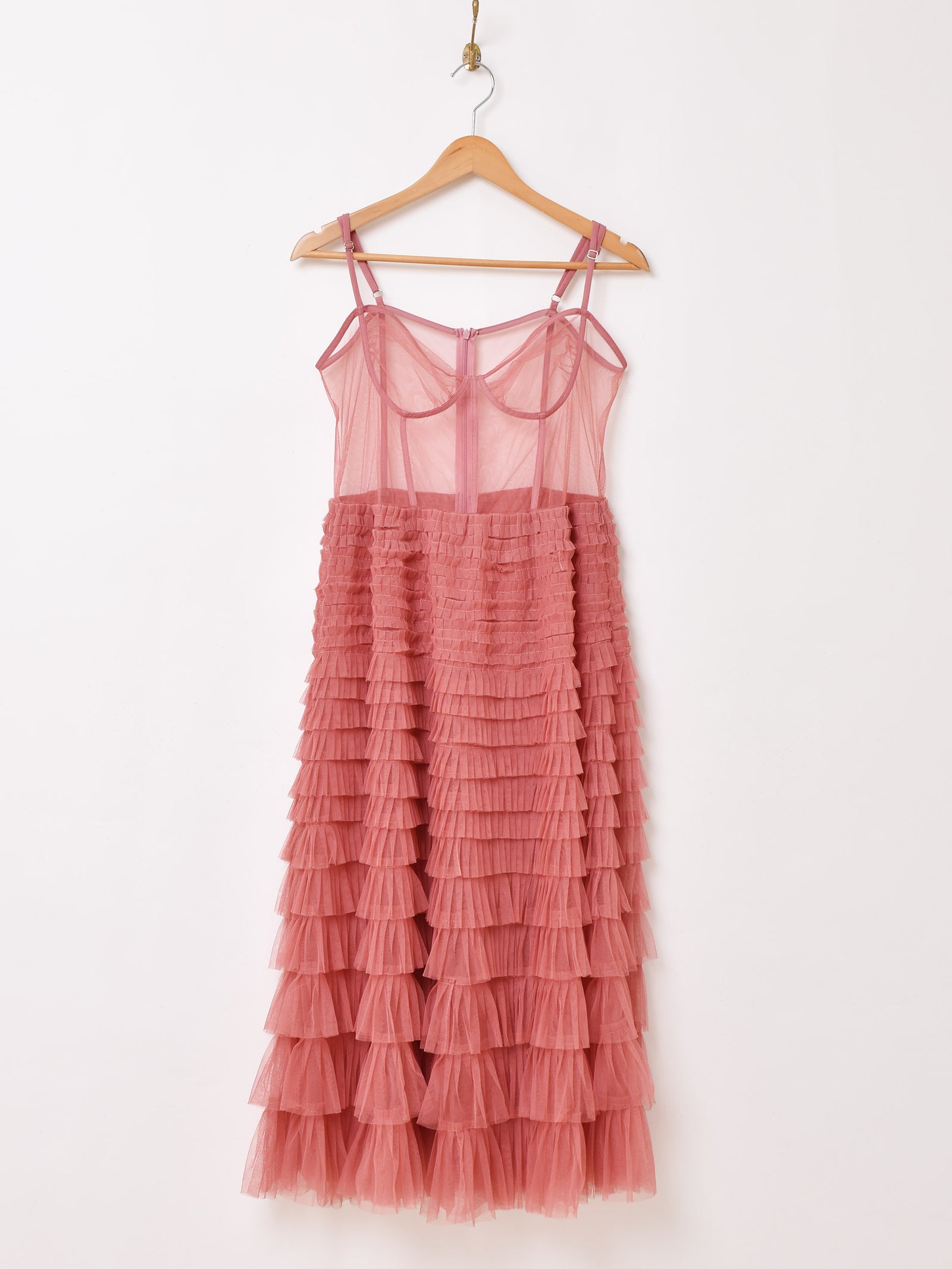 4色展開】Meridian チュール コルセット キャミソールワンピース