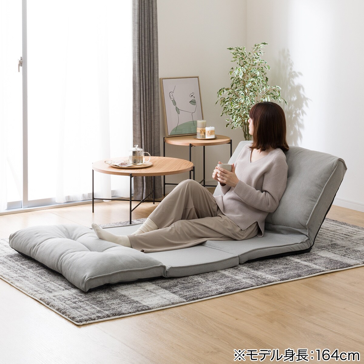 楽天市場】カジュアルソファ (CS-N02KID GY) ニトリ 【玄関先迄納品