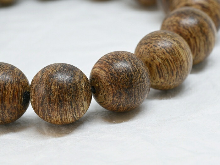 楽天市場】ベトナム産沈香数珠 数珠玉 12mm 16玉／伽羅 沈香 香 沈水