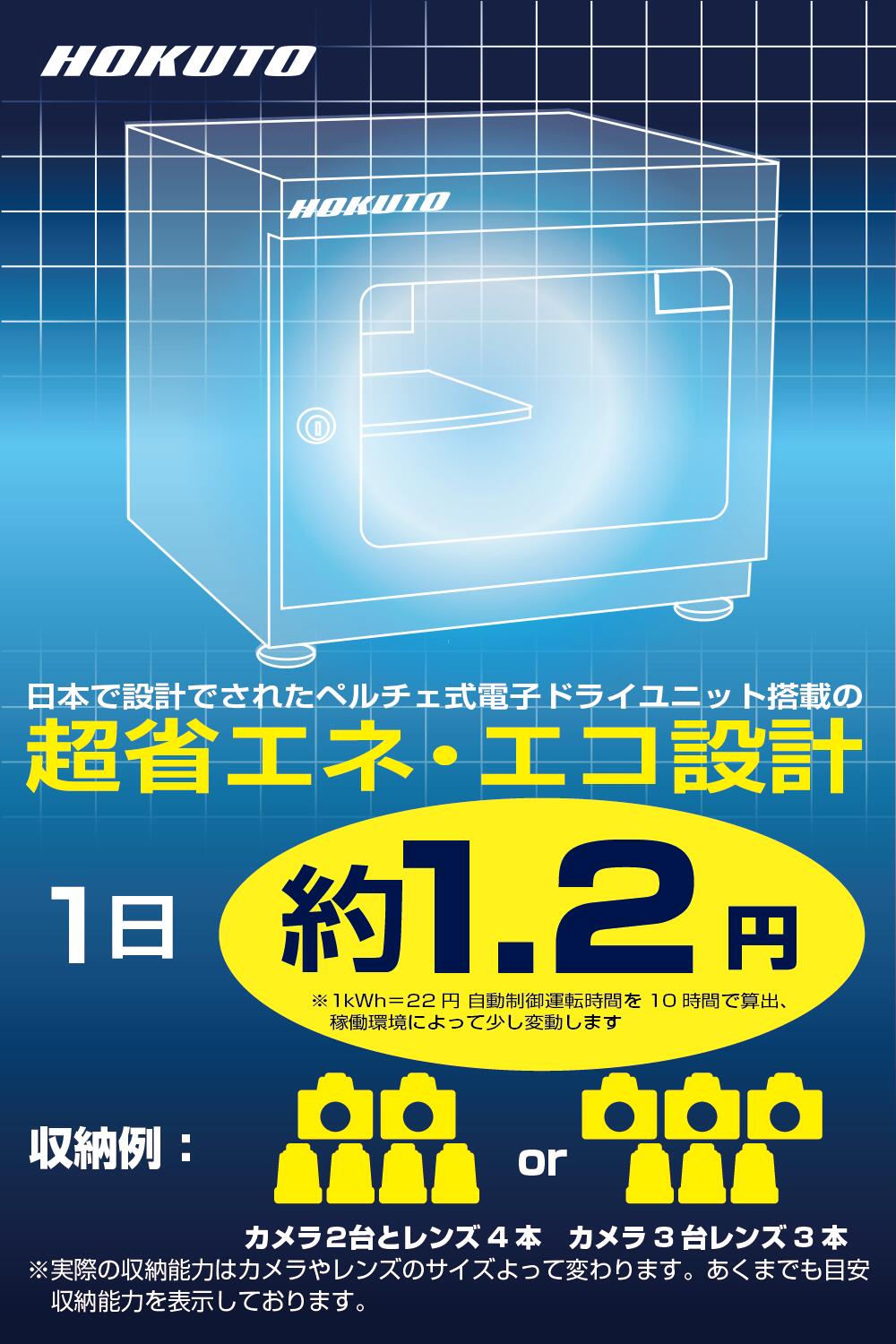 楽天市場】HOKUTO｜防湿庫・ドライボックス HS-25L・キャビネット