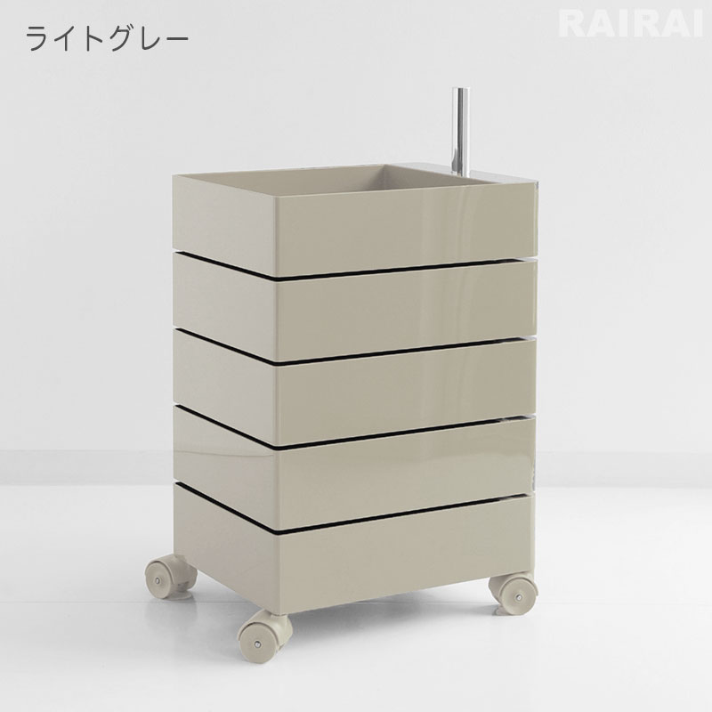 楽天市場】マジス 360°コンテナー 5段 引き出し収納 キャスター付き