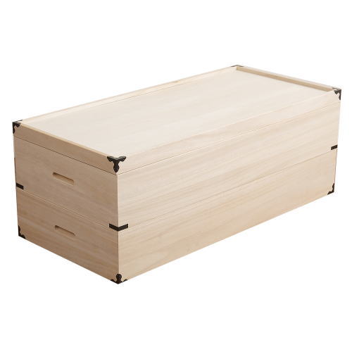 楽天市場】【クーポン配布中】 桐衣装箱 深型2段 高さ34cm 【送料無料