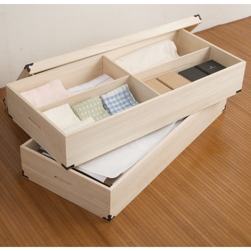 楽天市場】【クーポン配布中】 桐衣装箱 深型2段 高さ34cm 【送料無料