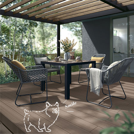 楽天市場】ウッドデッキ 人工木 工事付 デッキDC 標準束柱B 【 LIXIL