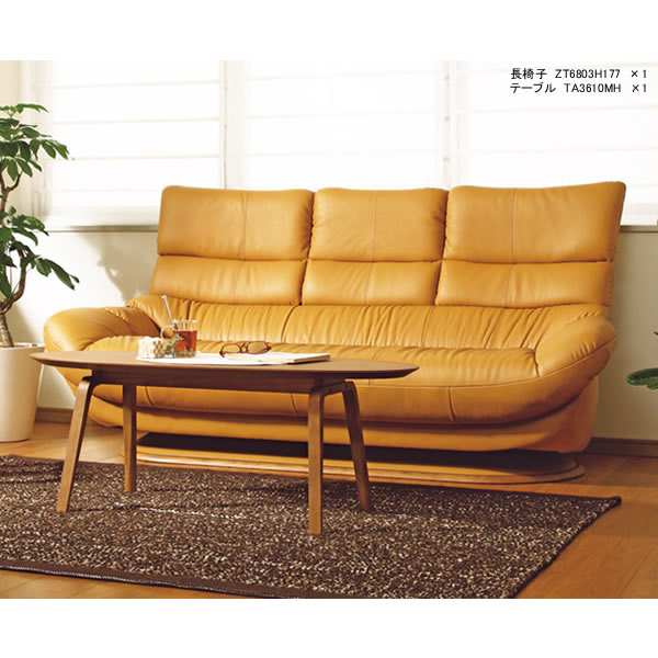 楽天市場】カリモク ソファ ZT68モデル 本革張（外側：合成皮革