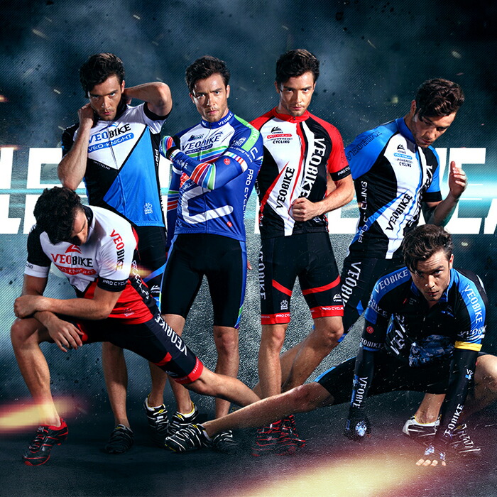 楽天市場】サイクルジャージ 上下セット 半袖ウエア サイクリング用