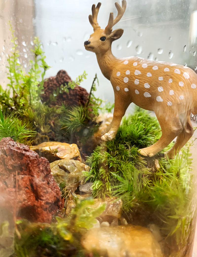 楽天市場】ミニチュア 置物 飾り フィギュア 鹿 しか 牡鹿 オブジェ添