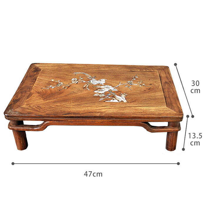 楽天市場】螺鈿入り小机(大) 書机 らでん 貝殻 サンコウチョウ 三光鳥