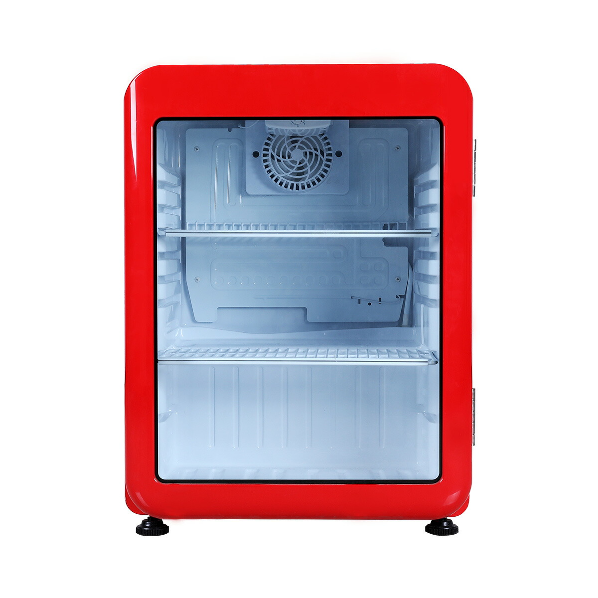 楽天市場】【3月目玉商品！】 68L 赤 レトロ 冷蔵ショーケース 小型