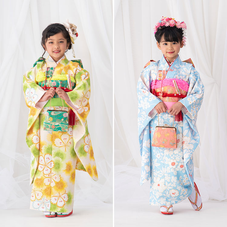 楽天市場】【単品】七五三 7歳 女の子用 結び帯 箱入り 金襴 全6色 黒