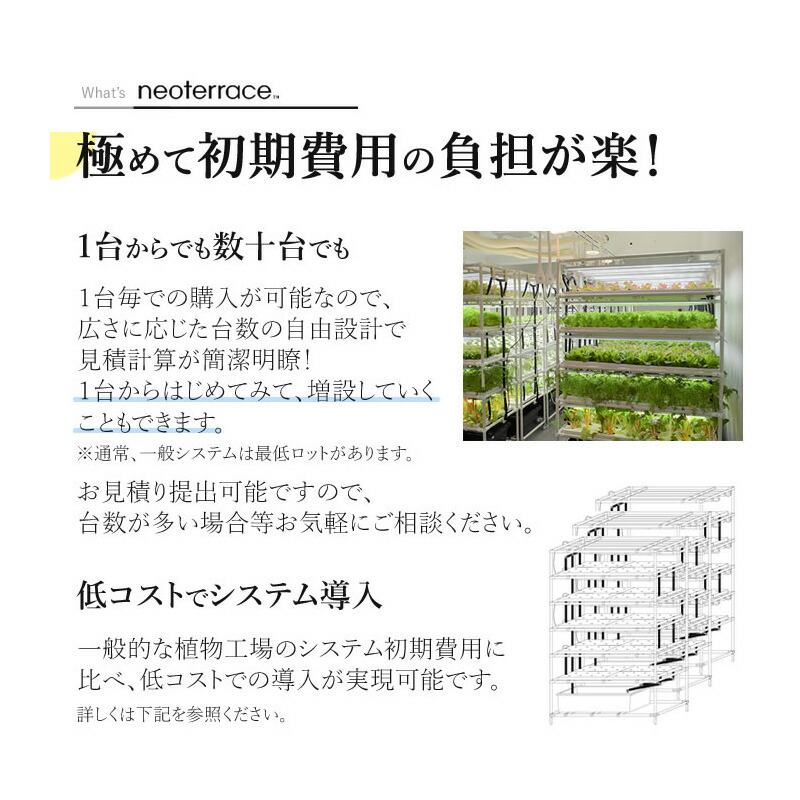 楽天市場】＼組み立てが楽！／ 水耕栽培キット ネオテラス LED一体型