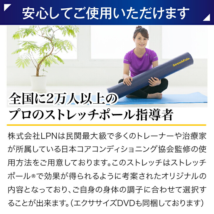 楽天市場】LPN ストレッチポールEX(ネイビー) スタートBOOK