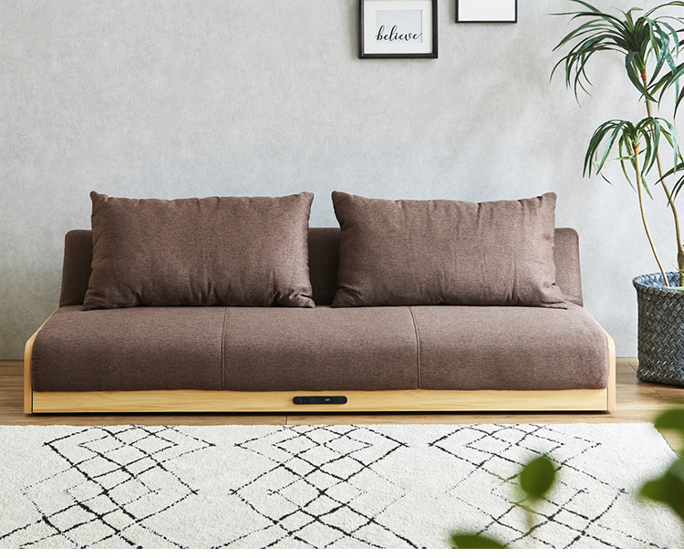 楽天市場】ソファベッド 3段階リクライニング 幅186 ファブリック座面