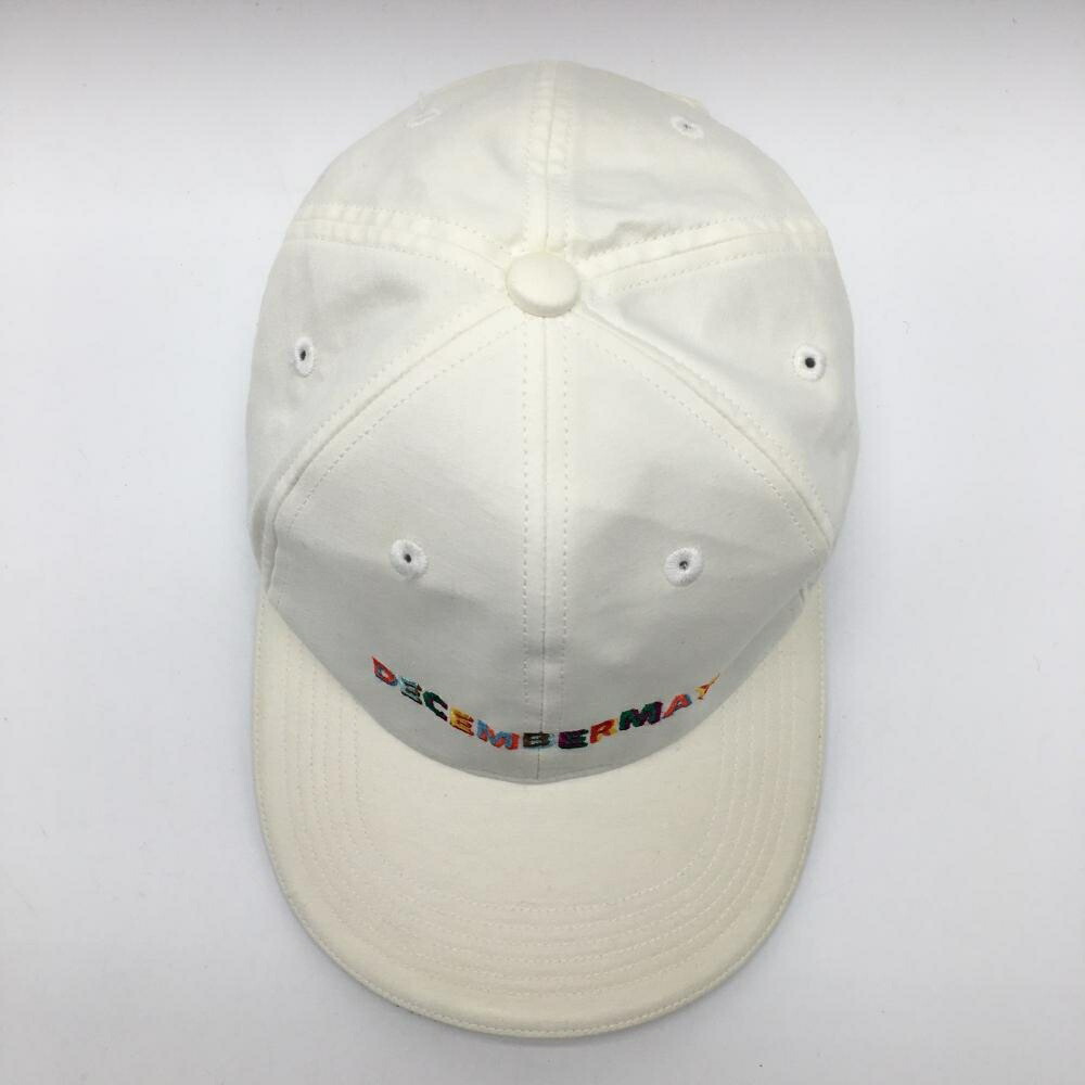 楽天市場】ディセンバーメイ キャップ 白×マルチカラー ロゴ刺しゅう