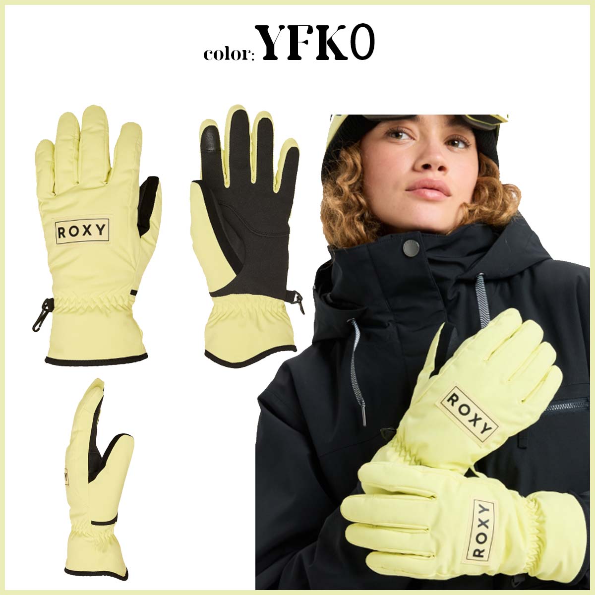 楽天市場】25/26 SNOW ROXY ロキシー 手袋 フレッシュフィールズ
