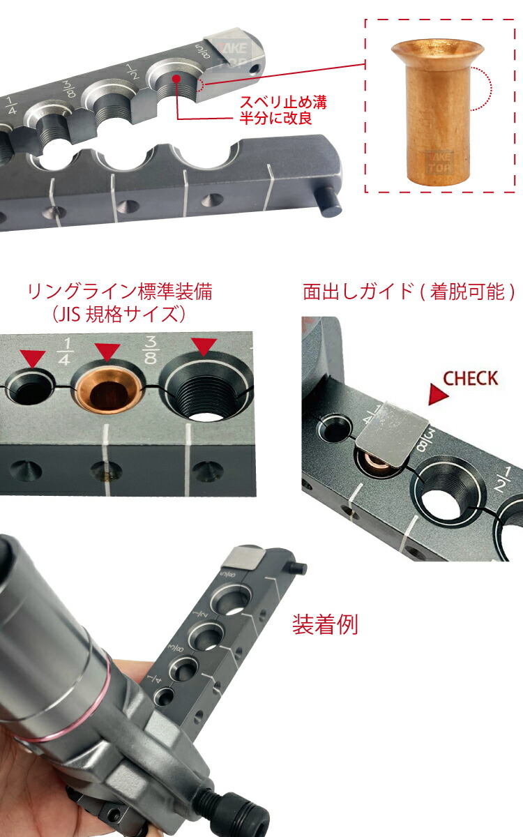 楽天市場】BBK フレアツール用 ゲージバー BBK7PG 改良版 4サイズ対応