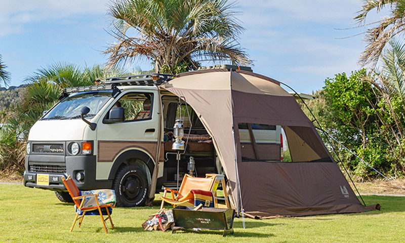 楽天市場】カーサイドシェルター2 Car Side Shelter II(ダークブラウン