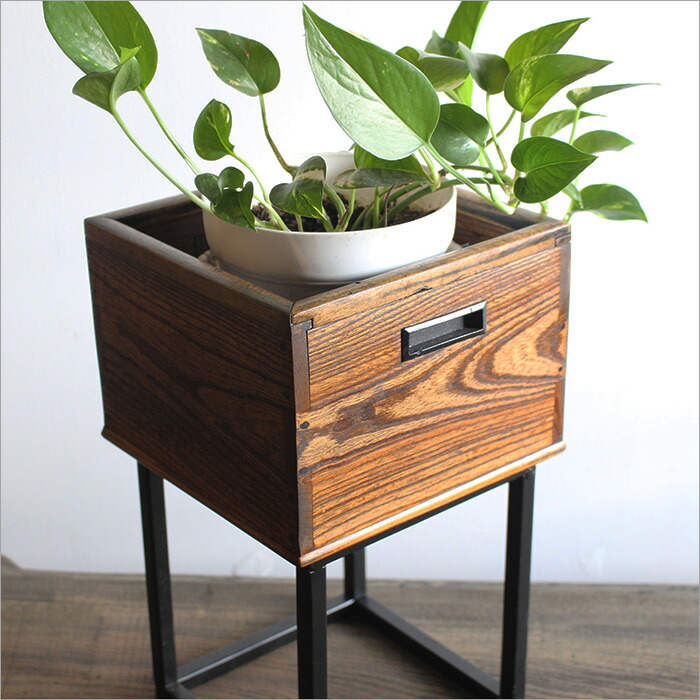 楽天市場】手あぶり箱 火鉢 木箱 アンティーク 花台 木製 プランター