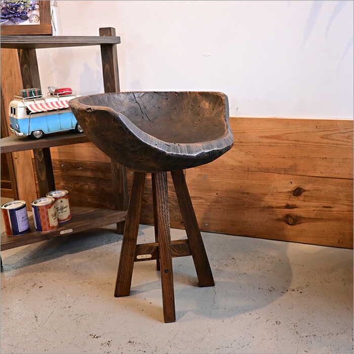 楽天市場】唯一無二の愛おしい存在 こね鉢 木製 アンティーク家具