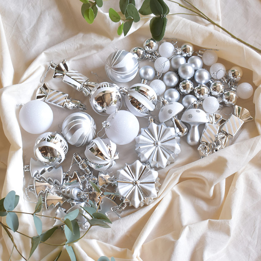 楽天市場】クリスマス オーナメント 52個セット 飾り アソート 大容量