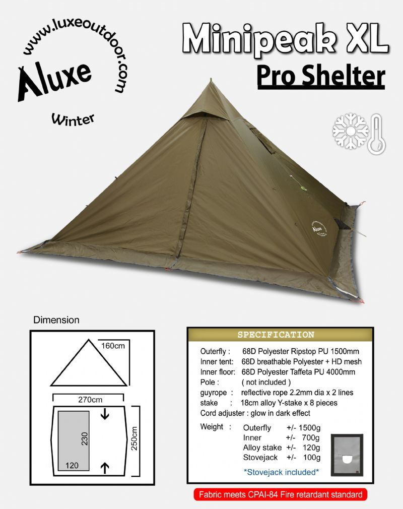テンマクデザイン サーカス vs ミニピークXL（煙筒ポート＆スカート