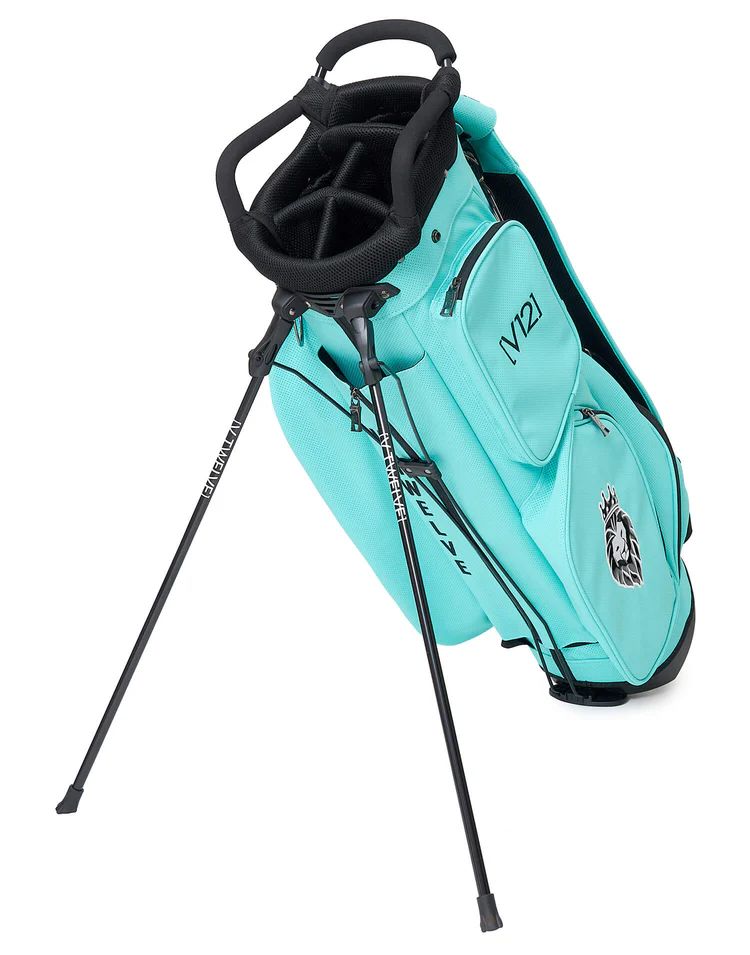 V12 - PERFORATE CB | スタンドキャディバッグ 9号 | ターコイズブルー
