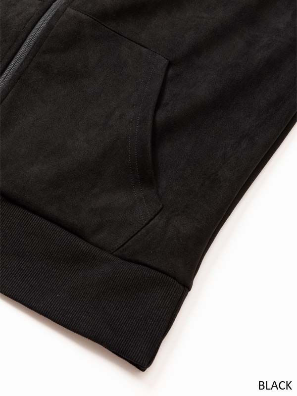 SY32 by SWEET YEARS - ESTER SUEDE ZIP HOODIE | パーカー | ブラック