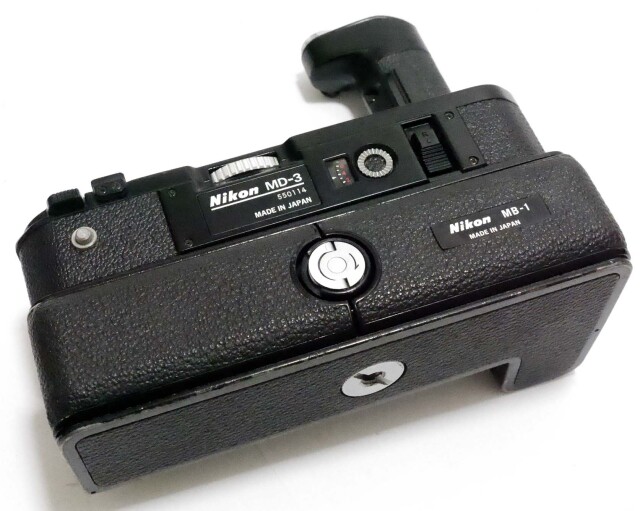 日本製 ニコン F2 ボディ + MD-3/MB-1 モータードライブ セット +